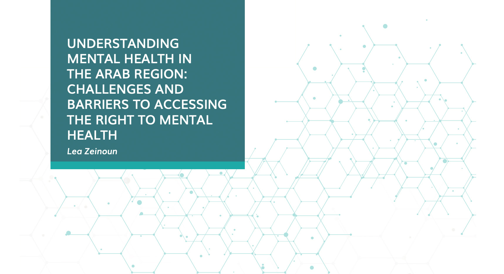 Understanding mental health in the Arab region