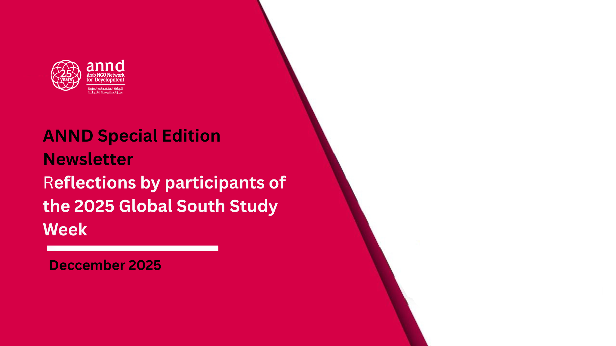 ANND Special Edition Newsletter - Reflections from the 2025 Global South Study Week Participants